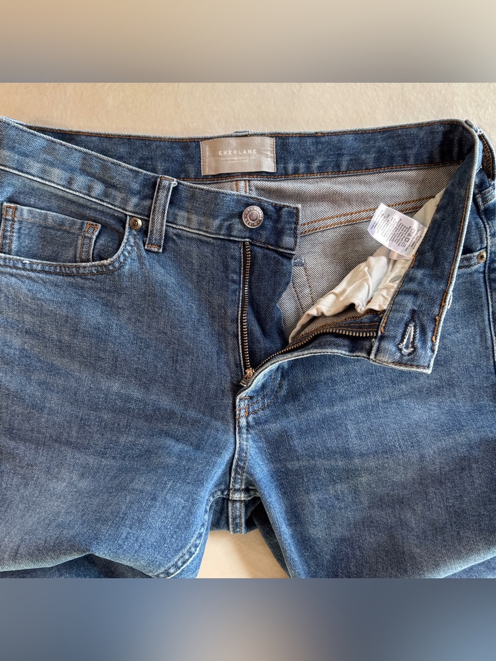 Everlane The Selvedge Slim Fit Jeans Denim Blue
Mid-Rise Organic Cotton (29) - Picture 11 of 15